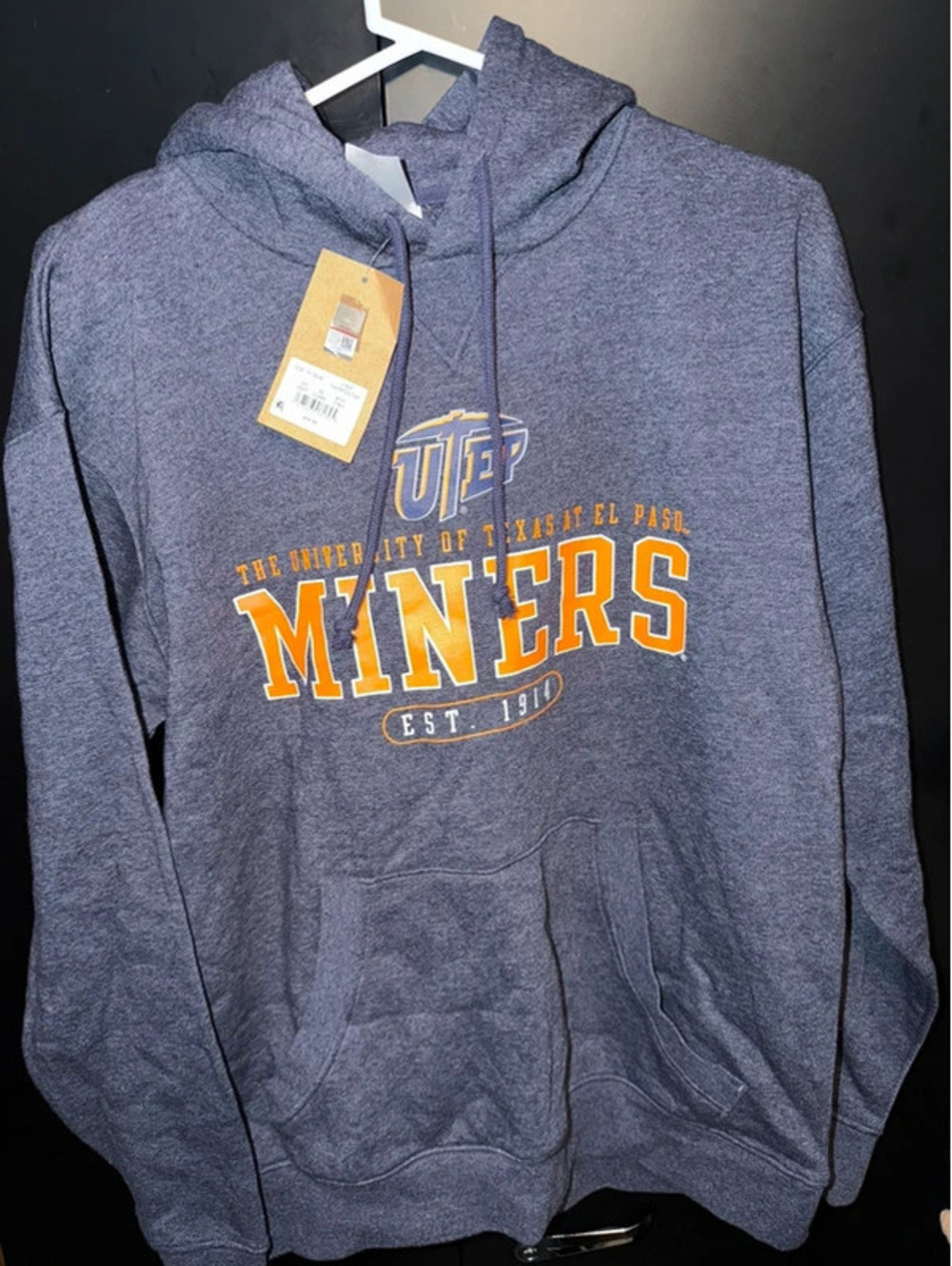 Rivalry Threads UTEP Miners Pullover Hoodie Men's Medium New